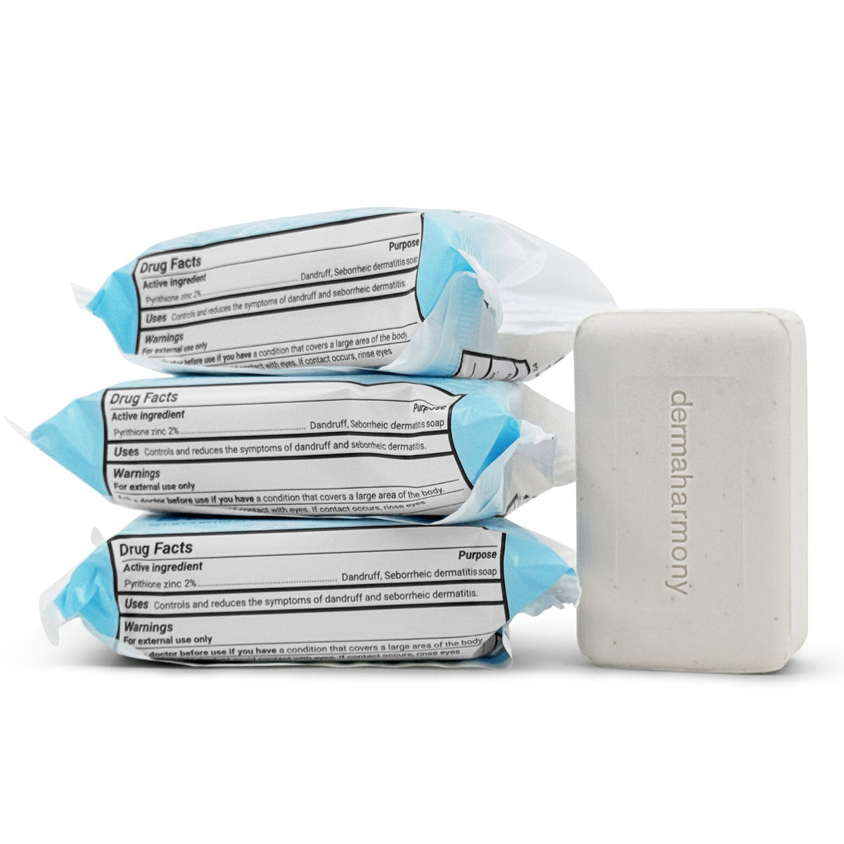 2% Pyrithione Zinc Bar Soap - 3 Pack, 4 oz Each