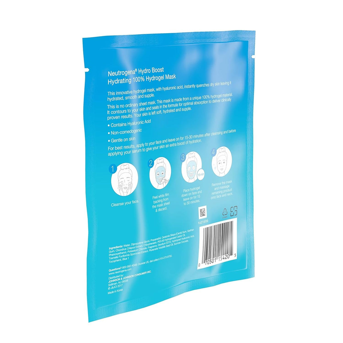 Hydro Boost Hydrating Hydrogel Face Mask with Hyaluronic Acid