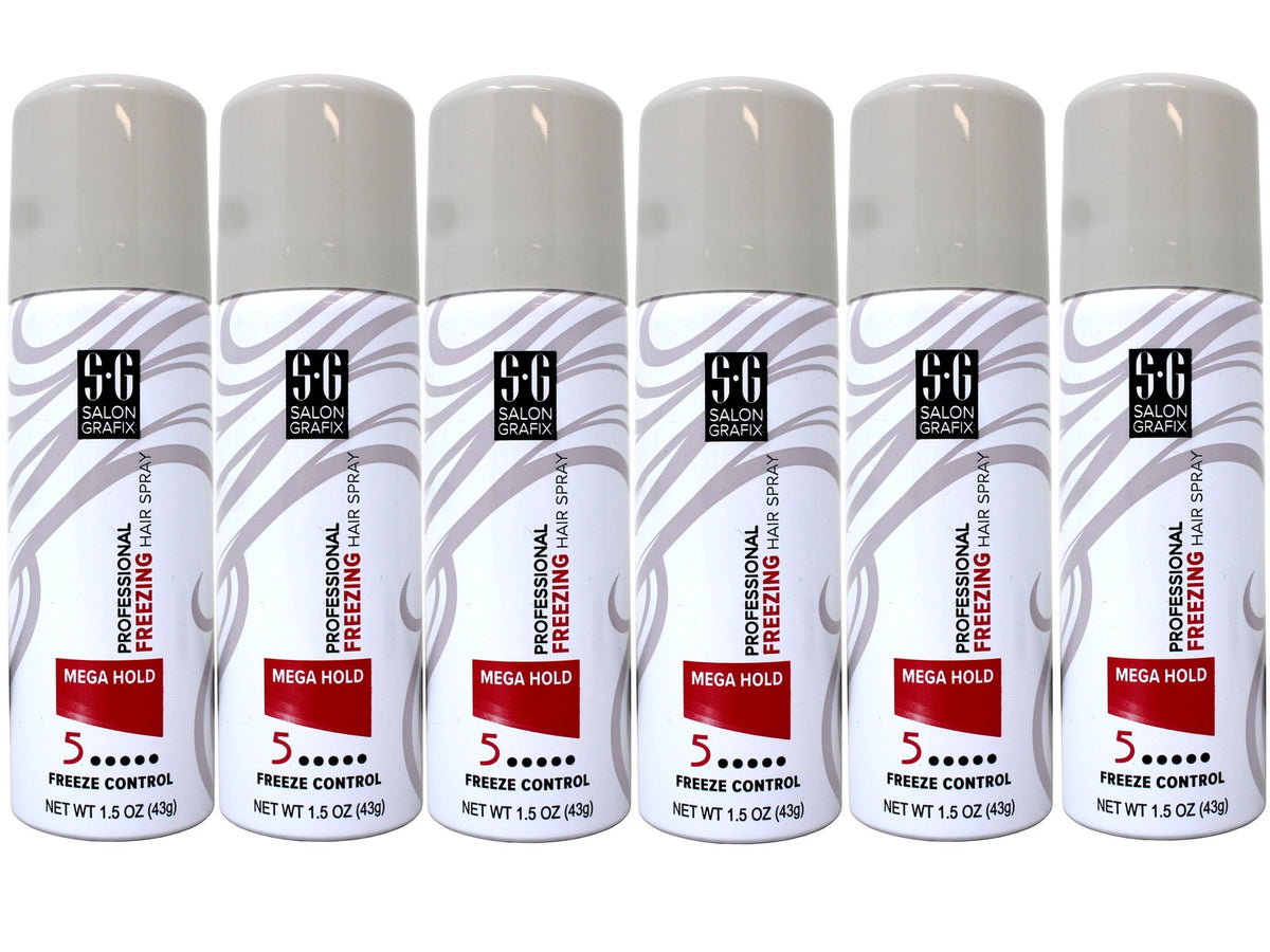 Travel Size Professional Hold Hair Spray 1.5 oz - 6 Pack