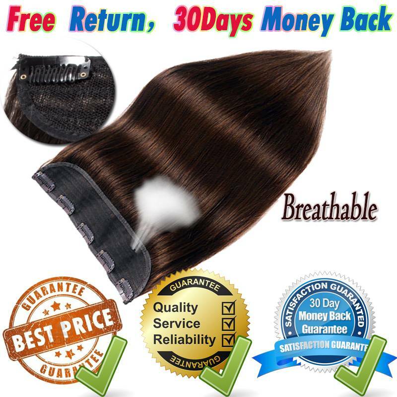 Remy Human Hair Extensions Clip-In Full Head Blonde 8-24 Inches