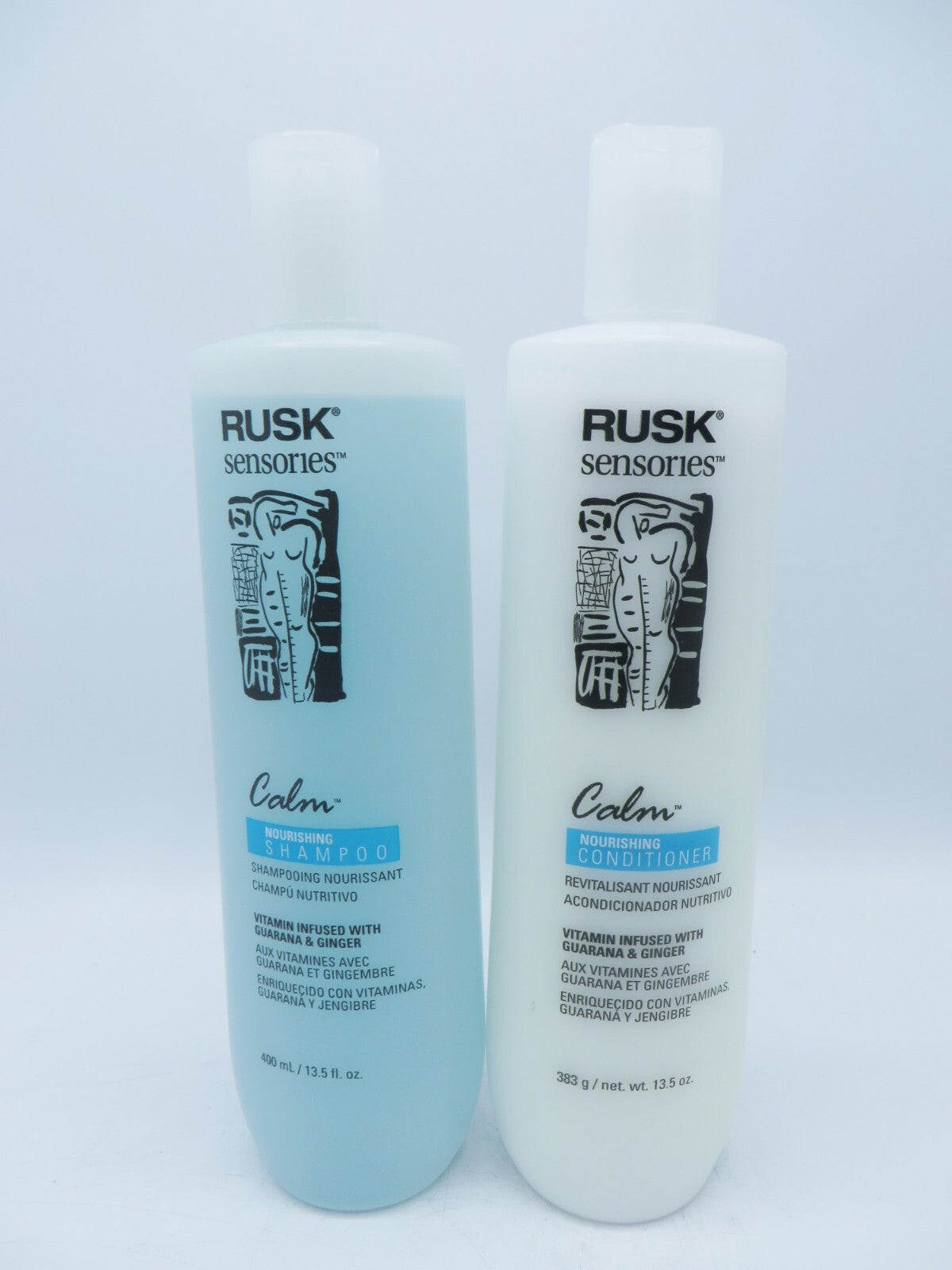 Rusk Calm Shampoo & Conditioner Duo - 13.5 oz Nourishing Hair Care Set