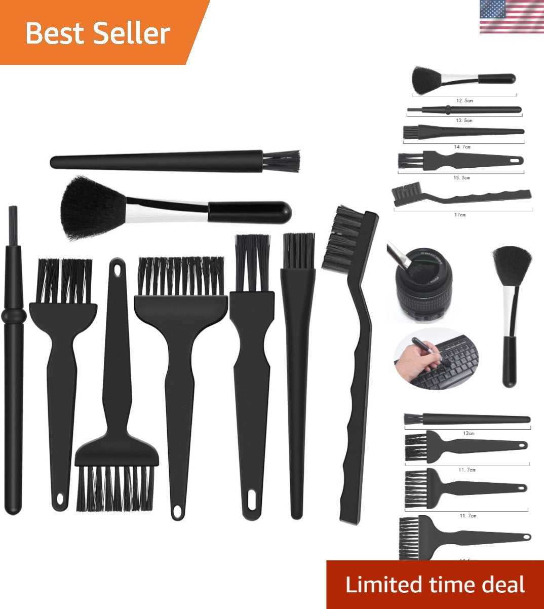 9-in-1 Electronic Cleaning Brush Set for Keyboard, Camera & Devices