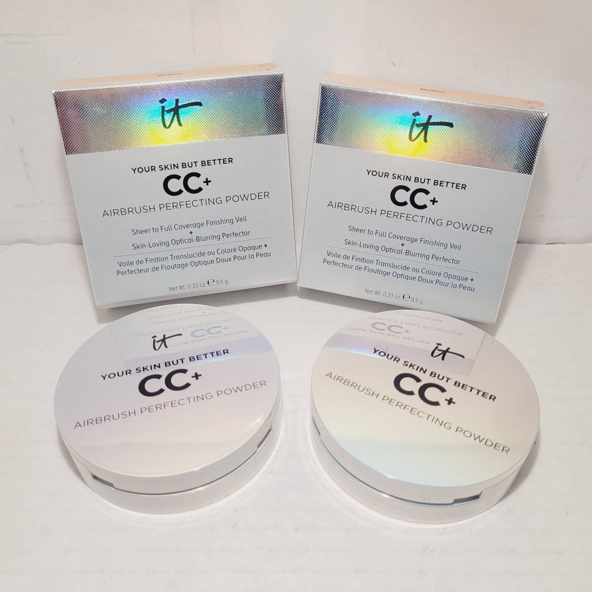 it Cosmetics CC+ Airbrush Finishing Powder Medium - Skin-Perfecting Face Powder