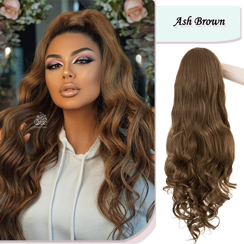 Long Wavy Clip-In Ponytail Hair Extension - Thick Natural Look