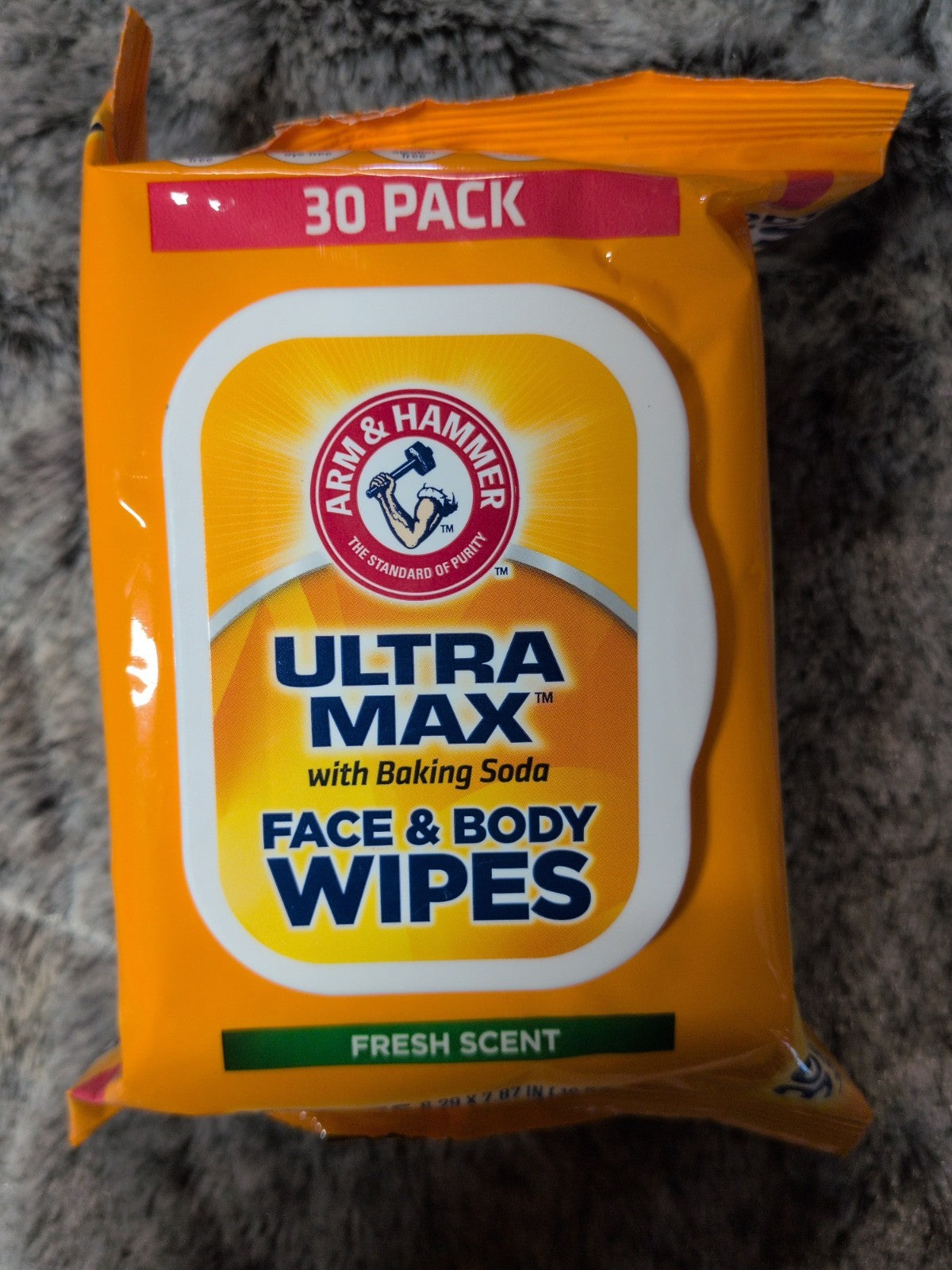 Arm & Hammer Face & Body Wipes Fresh Scent 30 Count - Pack of 3