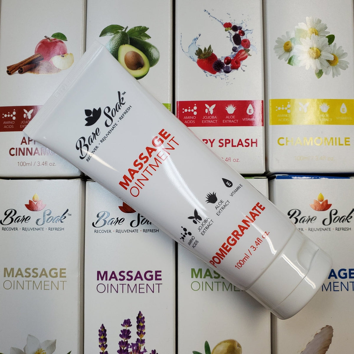 Massage Ointment Lotion 3.4 fl oz - 12 Scents