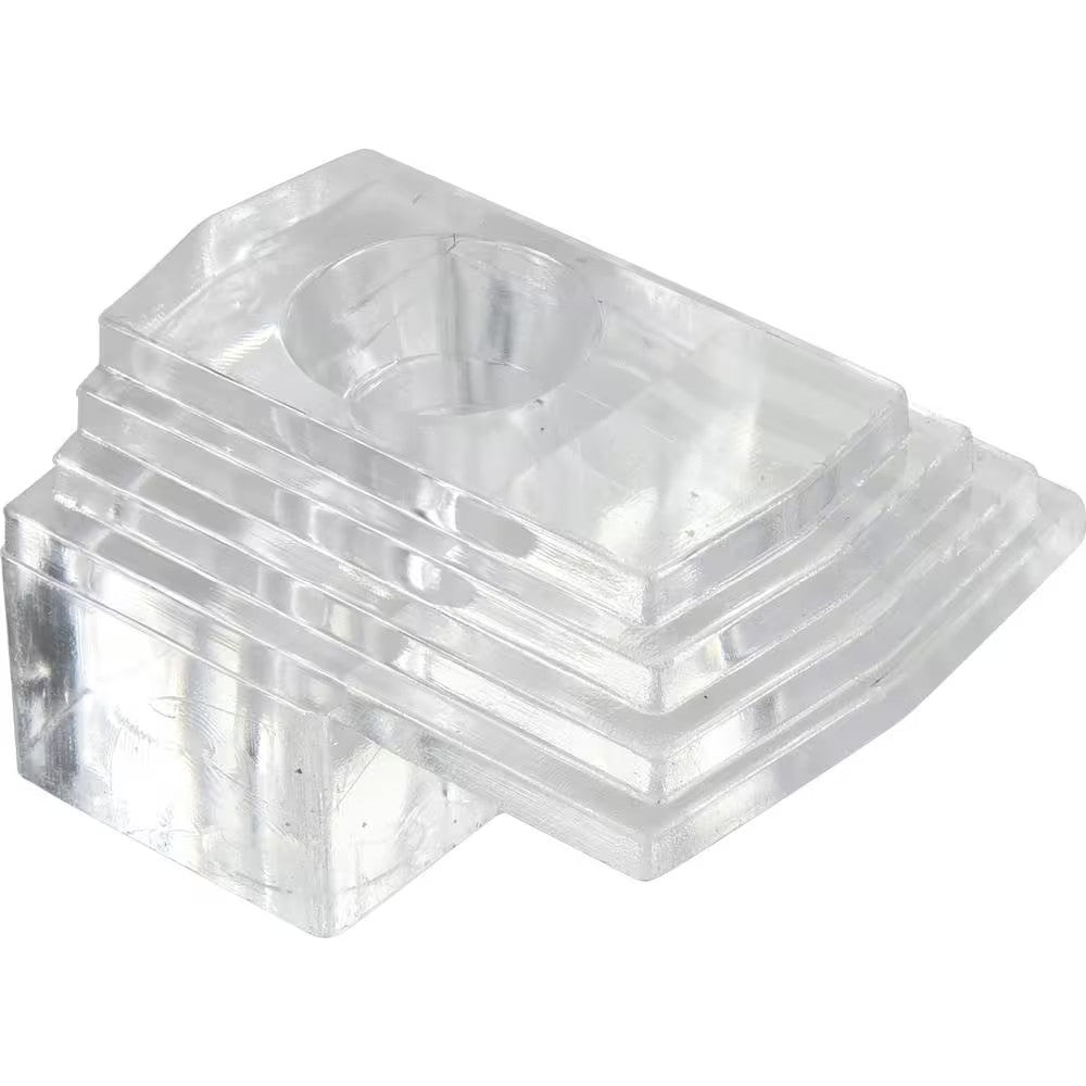 Plastic Mirror Clips 1/4 Inch Clear Wall Mounting Hardware Pack of 8