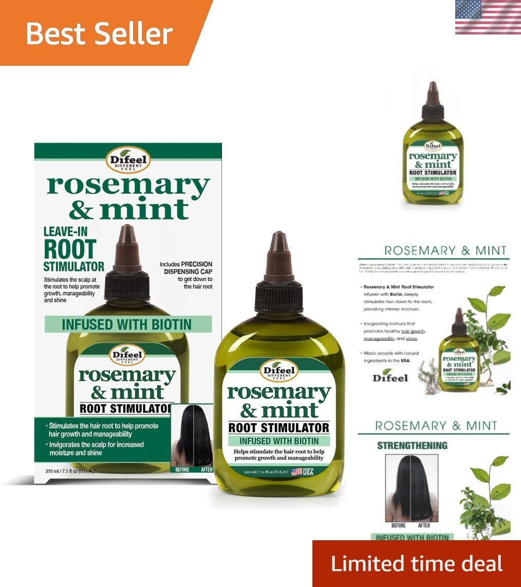 Rosemary & Mint Scalp Treatment Oil with Biotin - 7.1 oz All Hair