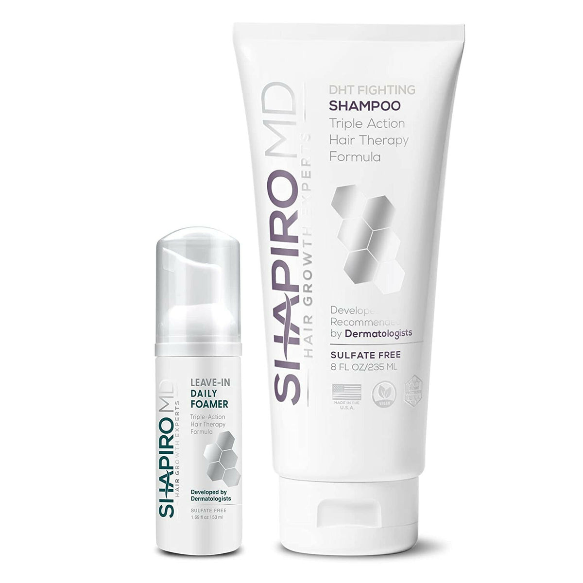 Hair Loss Shampoo & Leave-In Foam – Thinning Hair Treatment