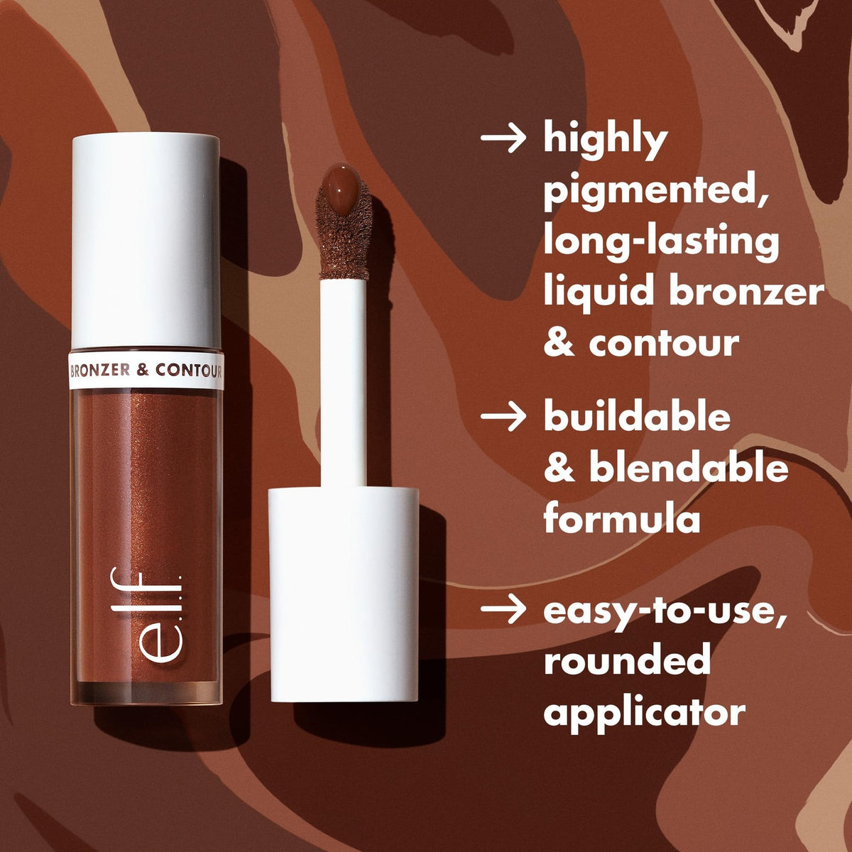 Liquid Bronzer & Contour for Face - Fair Shade, Long-Lasting Makeup