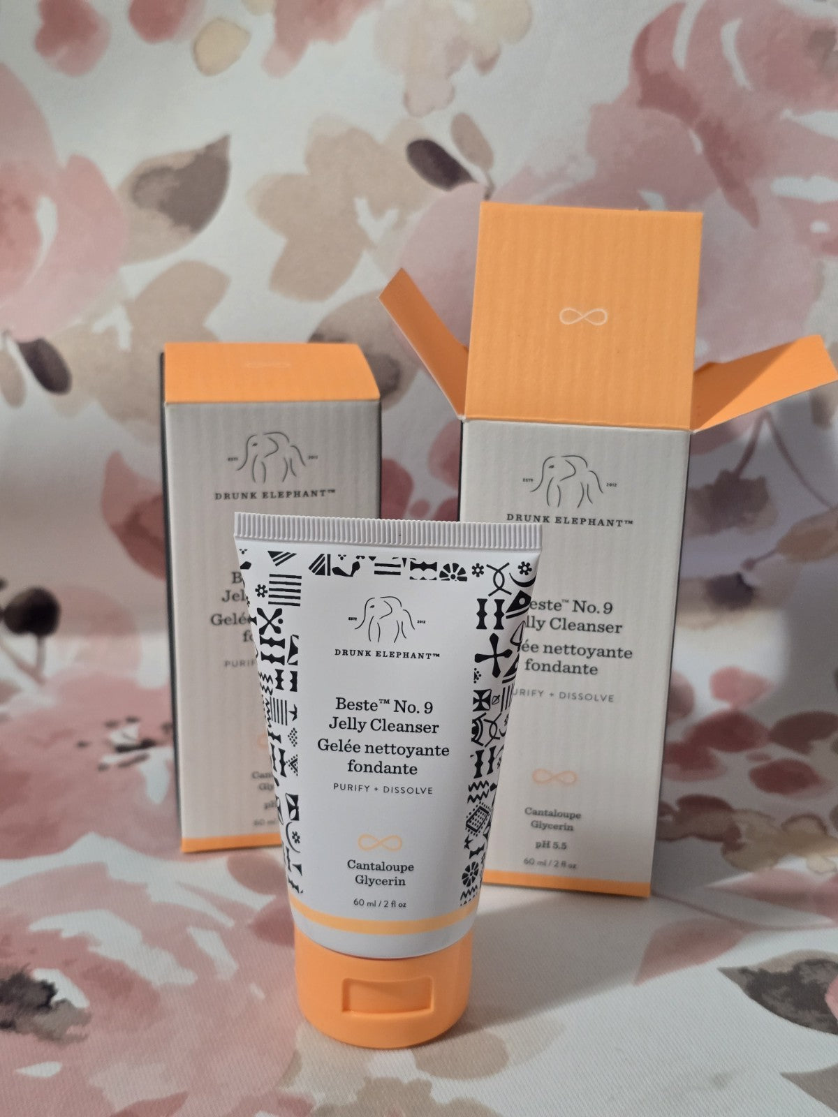Jelly Facial Cleanser Gel - Cantaloupe & Glycerin Set of 2, 2oz Each