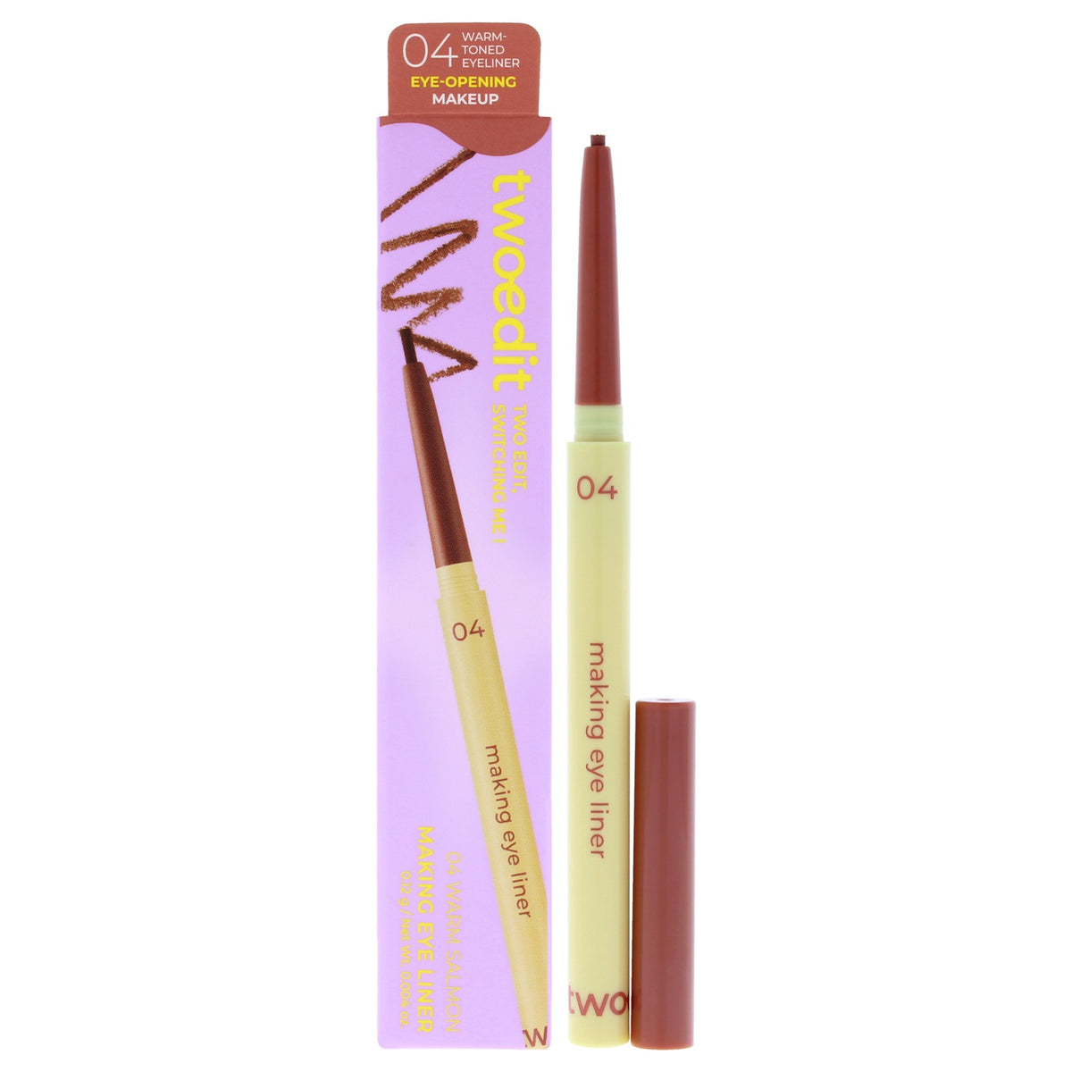 Eyeliner - 04 Warm Salmon, 2 Pack, Waterproof & Smudge-Proof