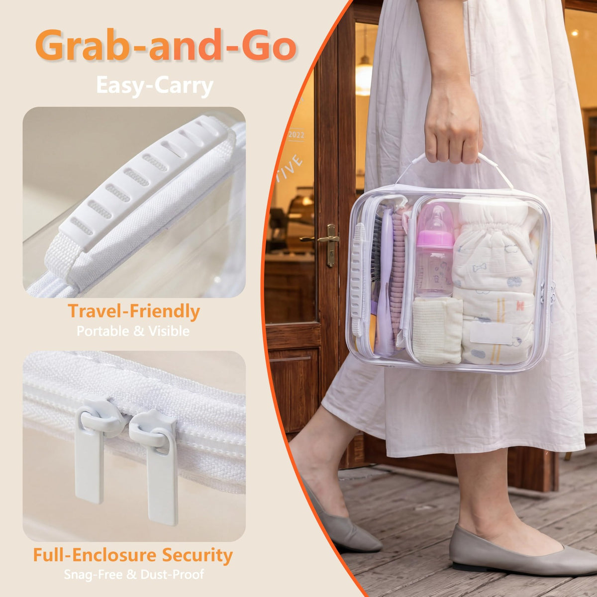 Travel Toiletry Organizer 3PCS Hard Shell Case Set, Leak-Resistant & Portable