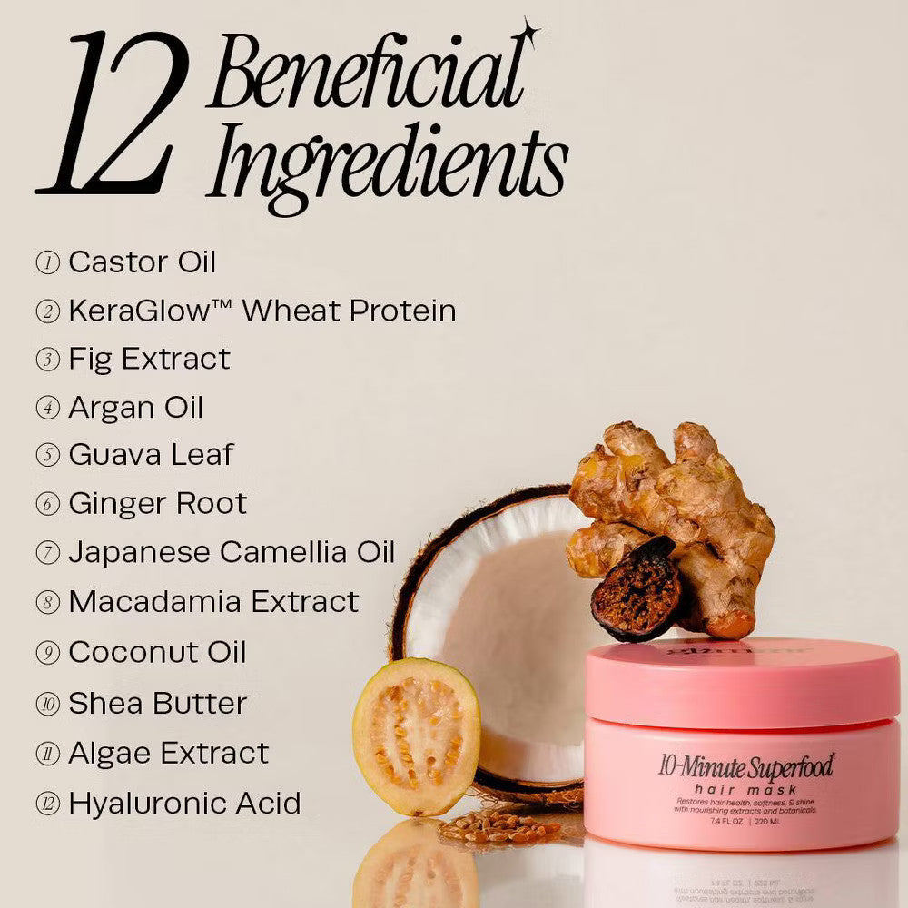 Superfood Hair Mask for Deep Repair and Nourishment - 7.4 fl oz