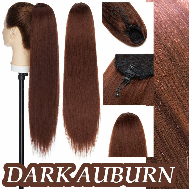 200g Thick Large Drawstring Ponytail Clip-In Hair Extension for Full Head