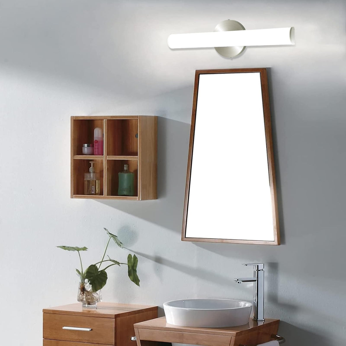 LED Vanity Light 17.3in Bath Wall Fixture 12W 1200lm 4000K Natural White