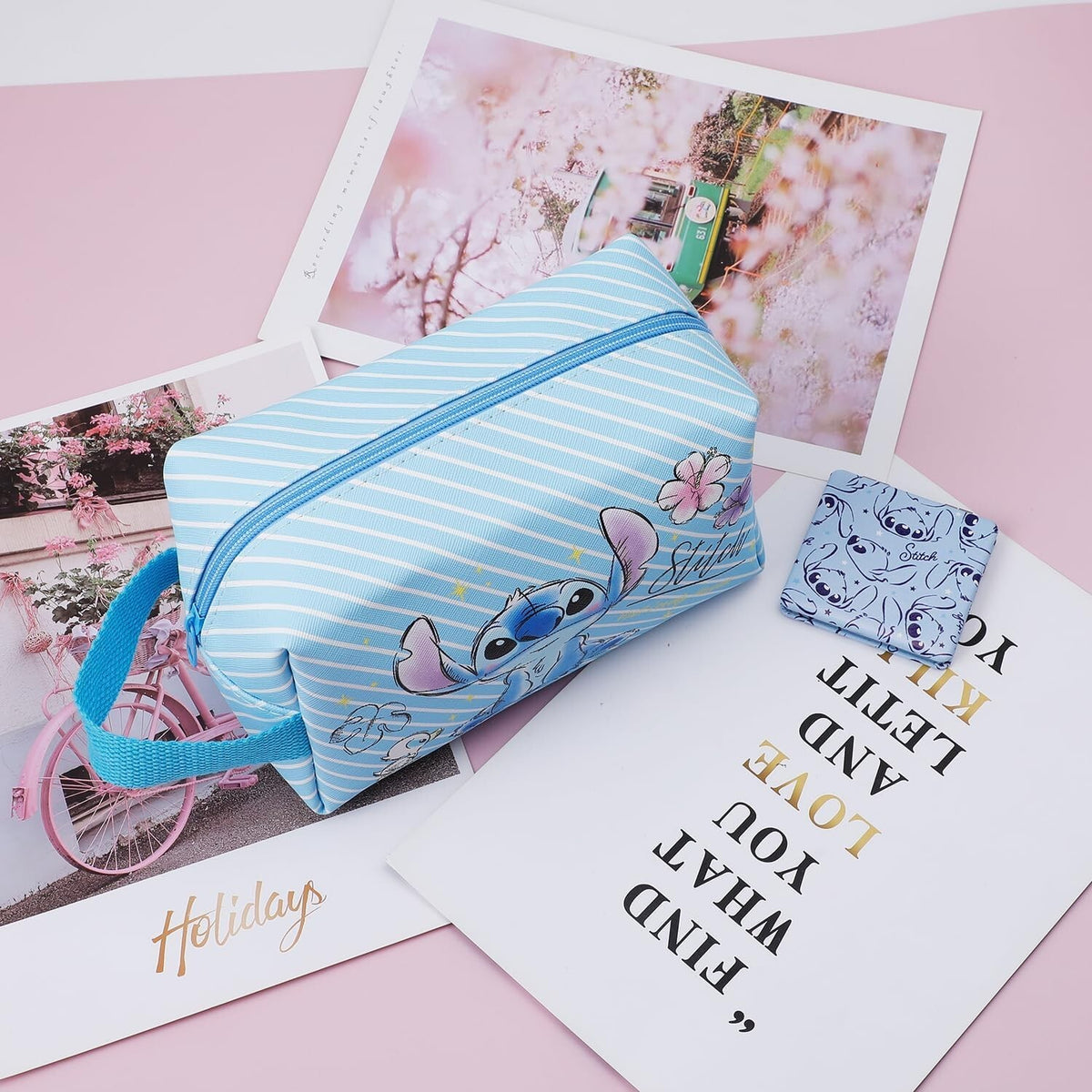 Large Capacity Cartoon Cosmetic Bag for Travel and Makeup