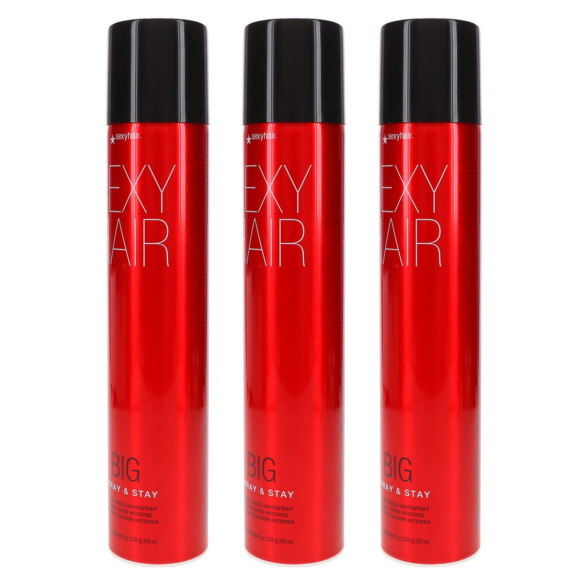 Intense Hold Hairspray 9 oz - Big Sexy Hair Spray & Stay 3 Pack