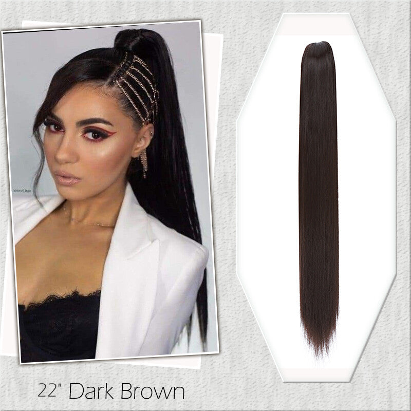 Fake Ponytail Clip-In Hair Extension Thick Natural Look 14 Inches