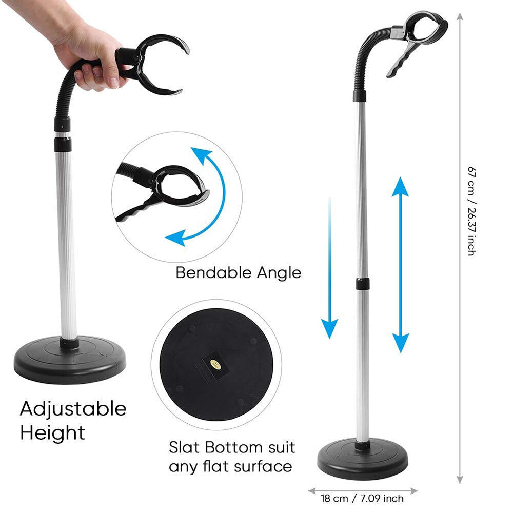 Adjustable Retractable Hair Dryer Stand Holder 360° Vertical Mount