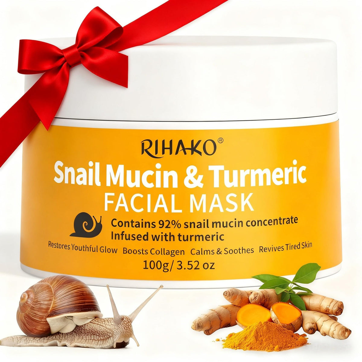 Snail Mucin Turmeric Anti-Aging Face Mask