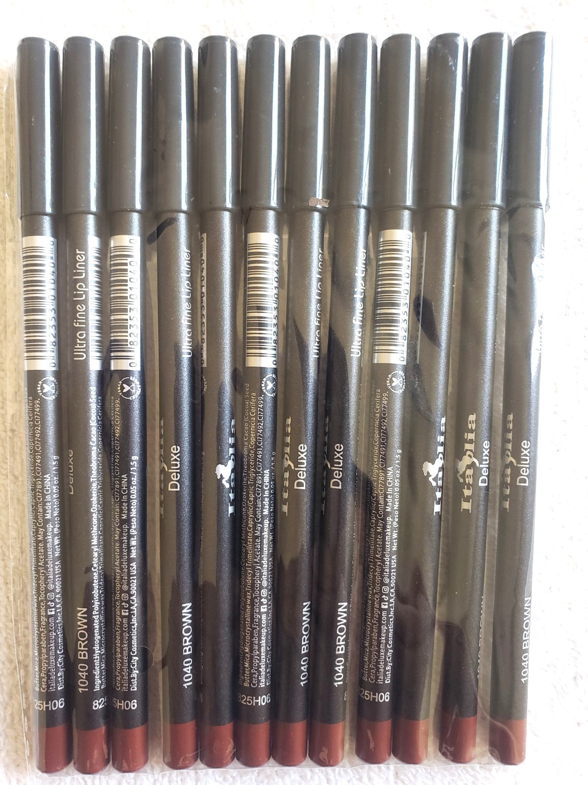 Ultra Fine Lip Liner Pencils - Assorted Colors, Long Lasting, Soft & Smooth