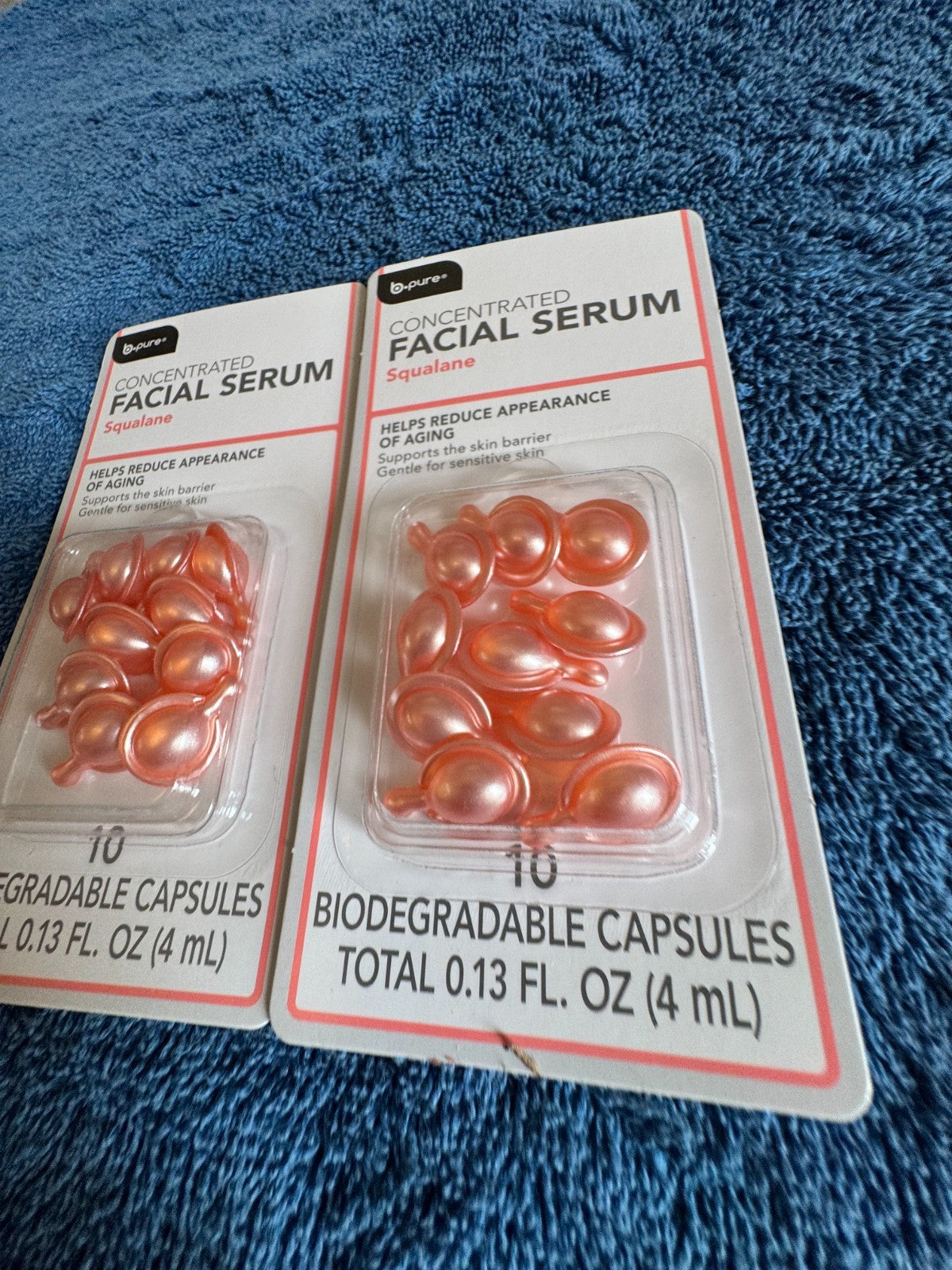 Squalane Facial Serum Capsules for Sensitive Skin - Set of 2, Anti-Aging
