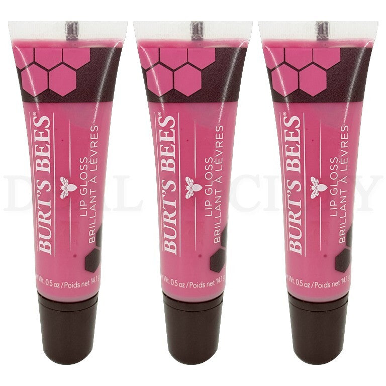 Natural Moisturizing Lip Gloss Set - Punch of Pink, 0.5oz, Pack of 3