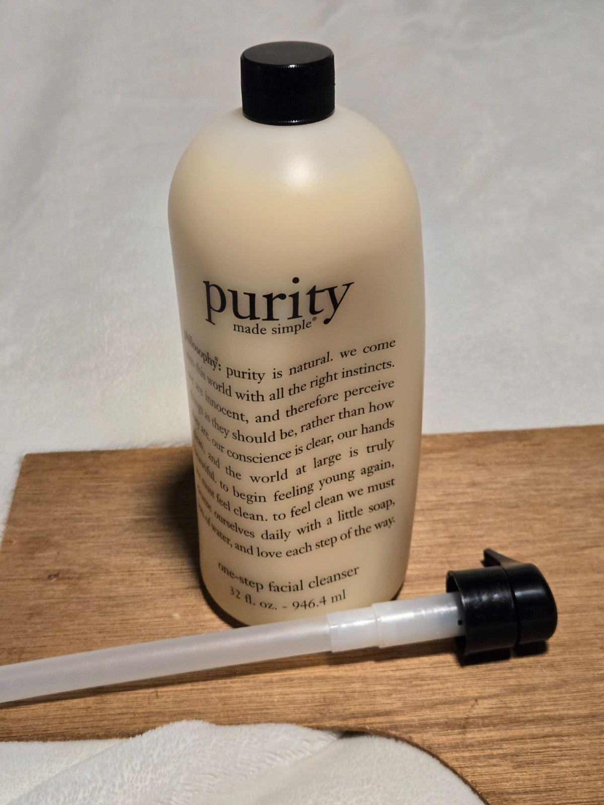 32oz Facial Cleanser with Pump - Purity Made Simple One-Step Skin Care