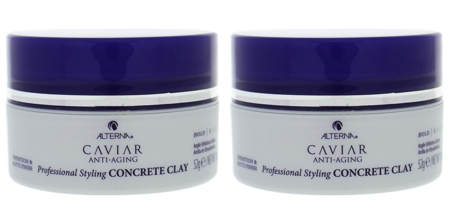 Professional Styling Clay for Hair - Long Lasting Matte Finish, 1.85 Oz, 2 Pack