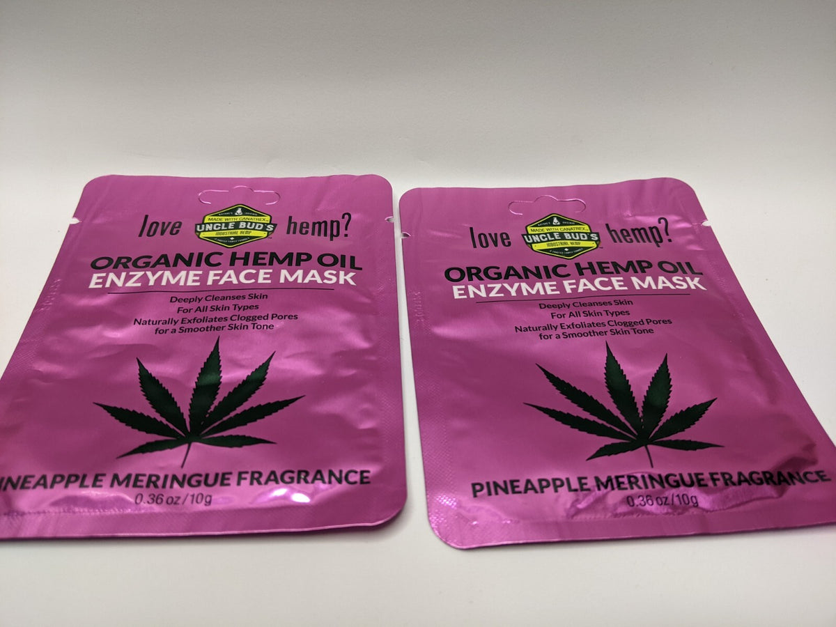Organic Hemp Enzyme Face Mask – Pineapple Meringue (Lot of 2)