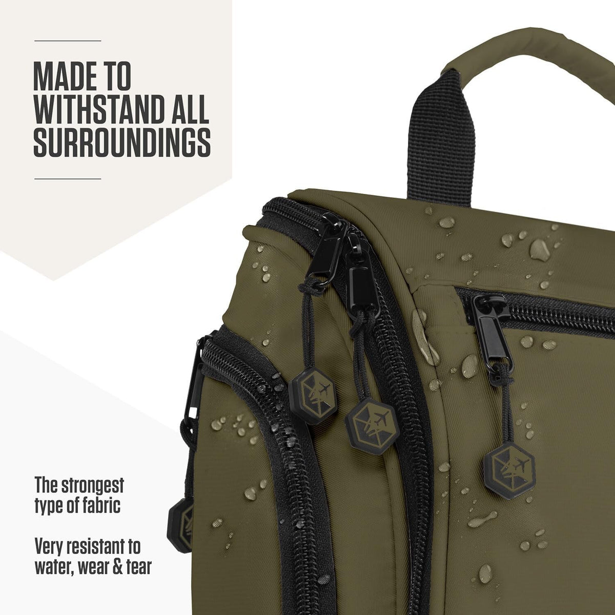 TSA-Friendly Travel Toiletry Bag with Expandable Compartments - Durable & Waterproof