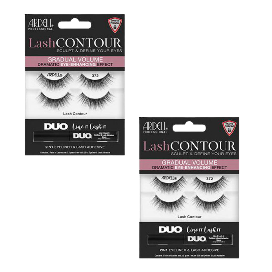 False Eyelashes Contour 372 - Dramatic Natural-Style Lash Set