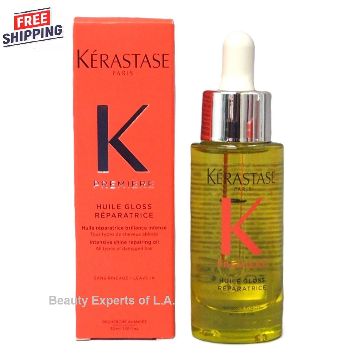 Hair Repair Oil for Damaged Hair - Shine & Strengthening Treatment 1oz
