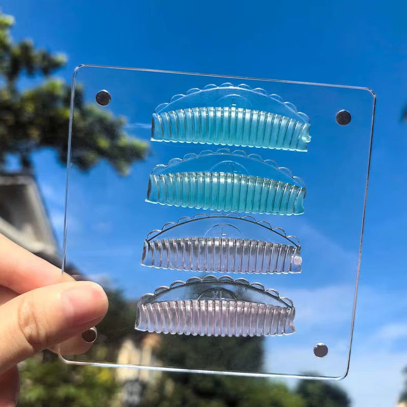 4Pair Silicone Eyelash Perming Laminating Pads Kit - Reusable Lash Lifting Rods 3D