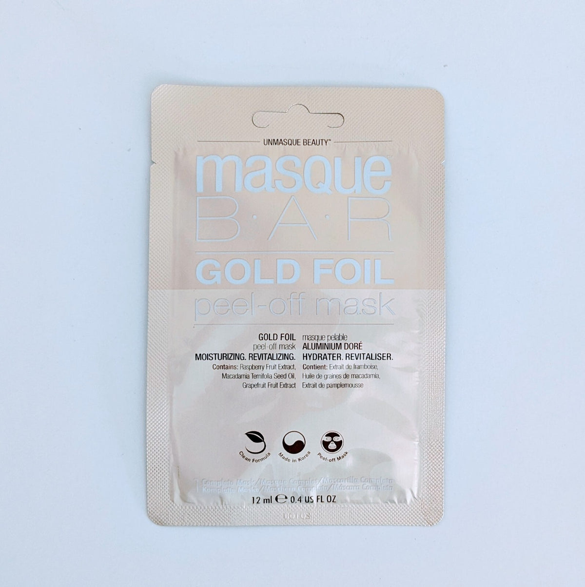 Gold Foil Peel Off Facial Mask - 3 Pack