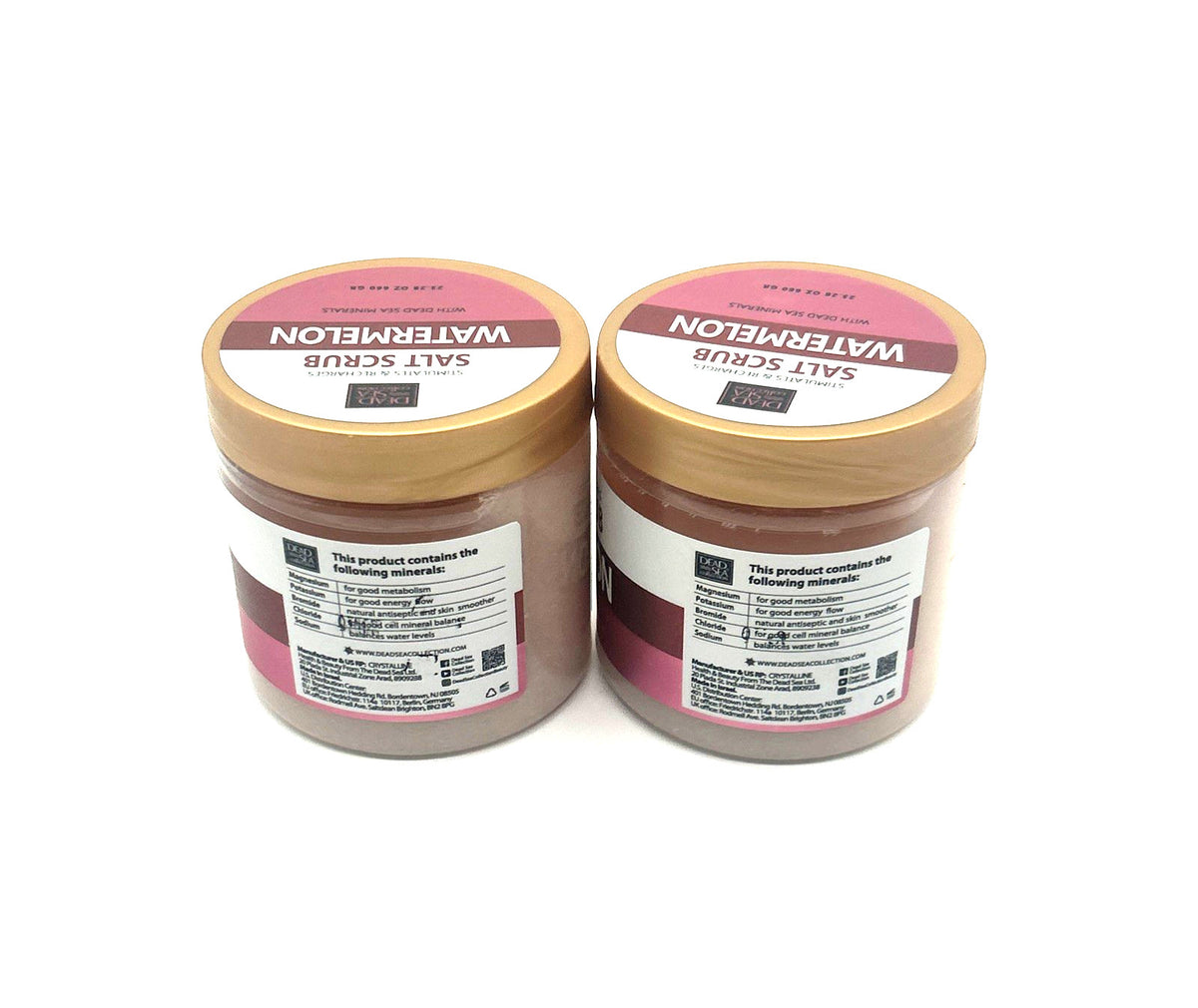 Dead Sea Collection Watermelon Exfoliating Mineral Salt Scrub, 2-Pack