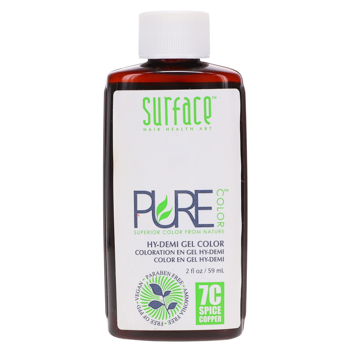 Hair Color Dye - Surface Pure Color 7C Spice 2 oz Vegan Organic