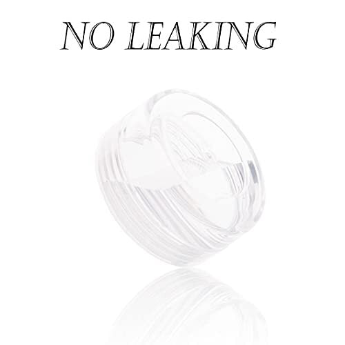 Mini 5g Sample Containers with Lids - Reusable Plastic Makeup Jars for Cosmetics