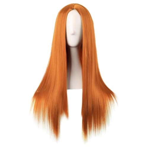 Long Straight Synthetic Wig - Heat Resistant & Elegant 28 Inch Style