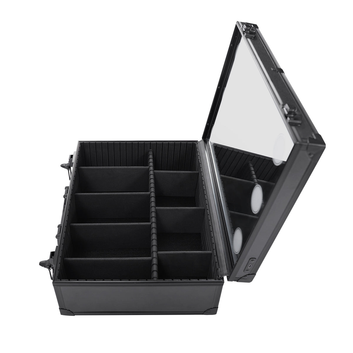 Professional Makeup Travel Organizer Case with LED Light - Multiple Sizes