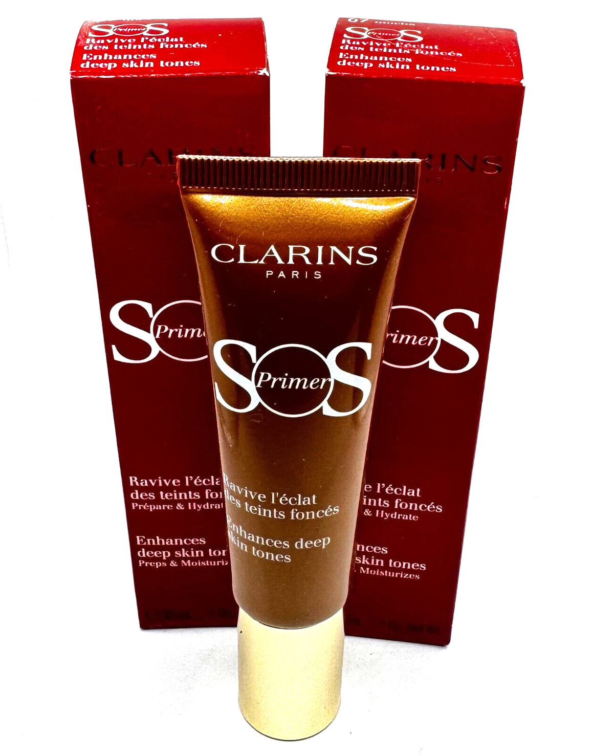 Deep Skin Tone Face Primer Set - Mocha Shade for Enhancing & Moisturizing - 2 Pack