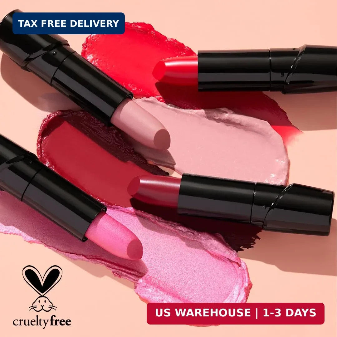 Hydrating Lipstick with Vitamins - Cherry Frost Vegan Lip Color