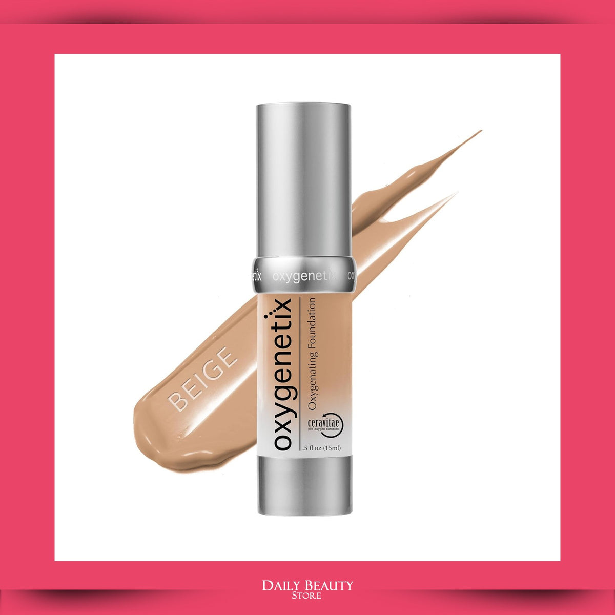 Oxygenating Foundation 15ml - Sensitive Skin, SPF 25, Beige