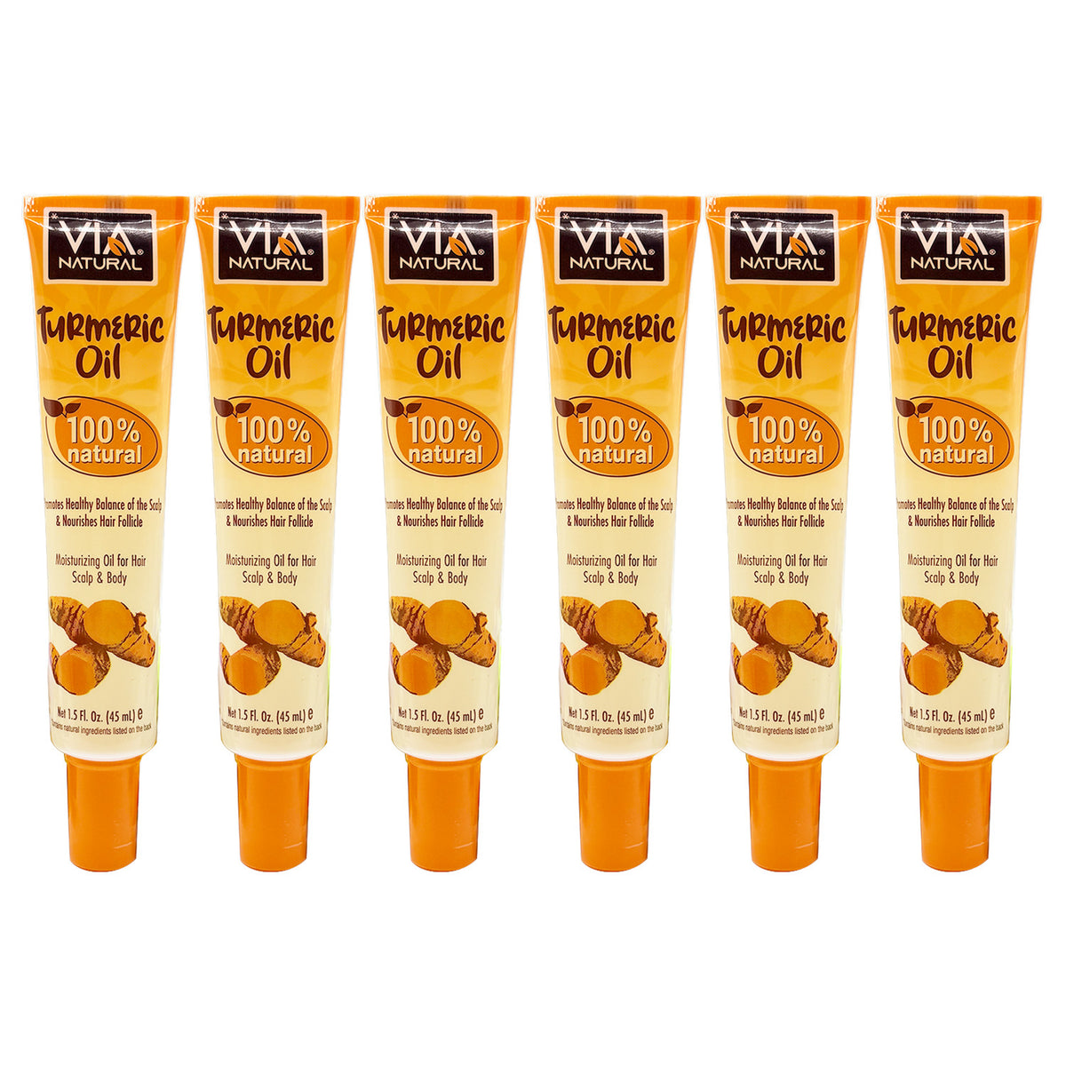 Natural Turmeric Oil for Hair Skin & Body - Nourishing Moisturizer 1.5oz