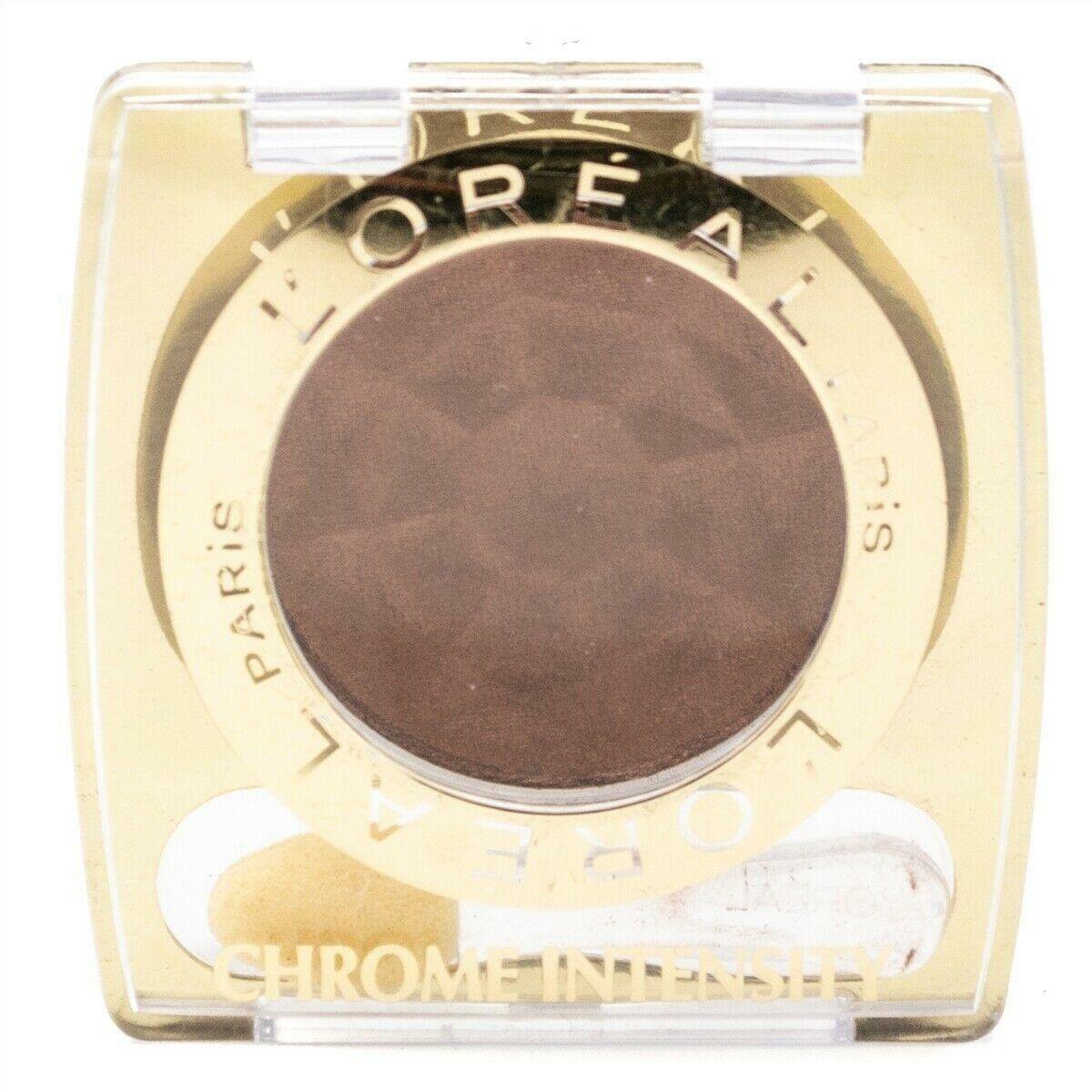 L'Oreal Chrome Intensity Eyeshadow #184 Cacao Mania - Long-Lasting, Vibrant Color