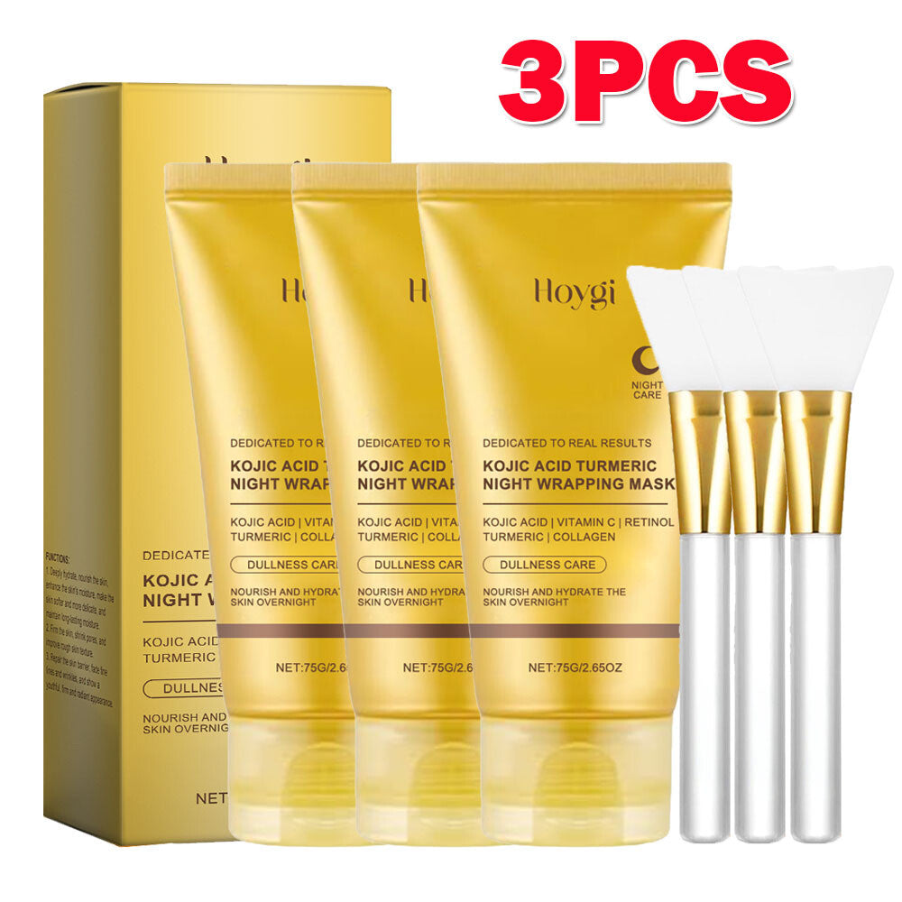 Kojic Acid Turmeric Peel-Off Night Mask with Brush