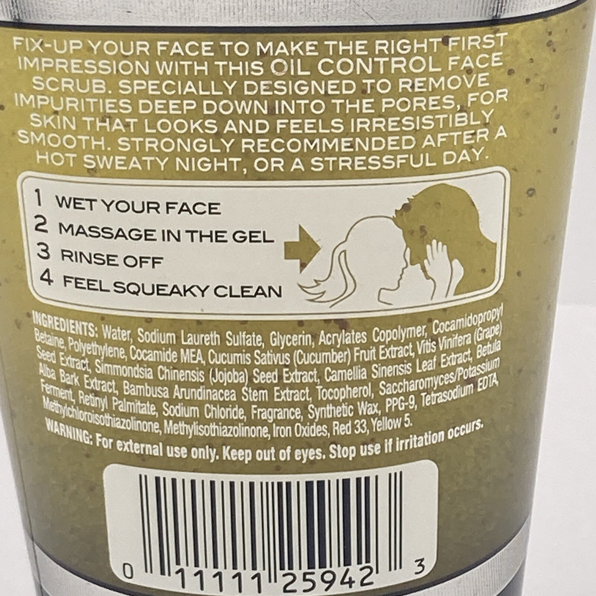 1) Axe Controil Oily Skin Face Scrub Wash DISCONTINUED Control 5 FL OZ