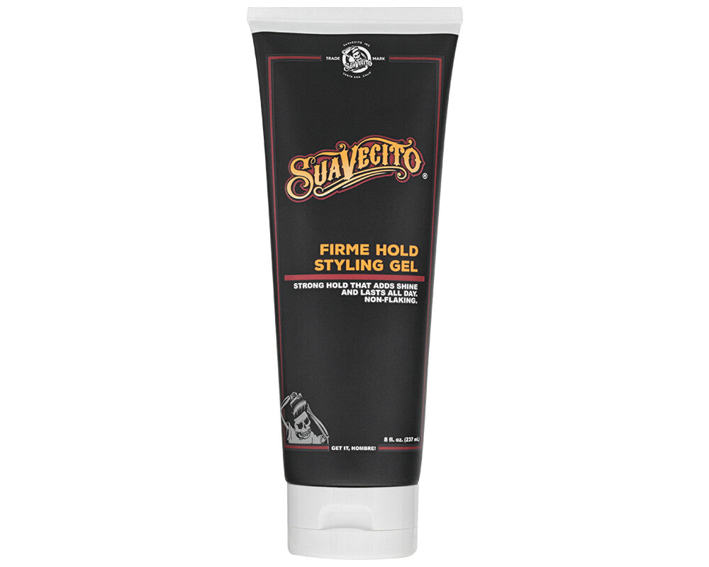 Strong Hold Hair Gel 8 oz - Alcohol-Free, Flake-Free Styling Gel