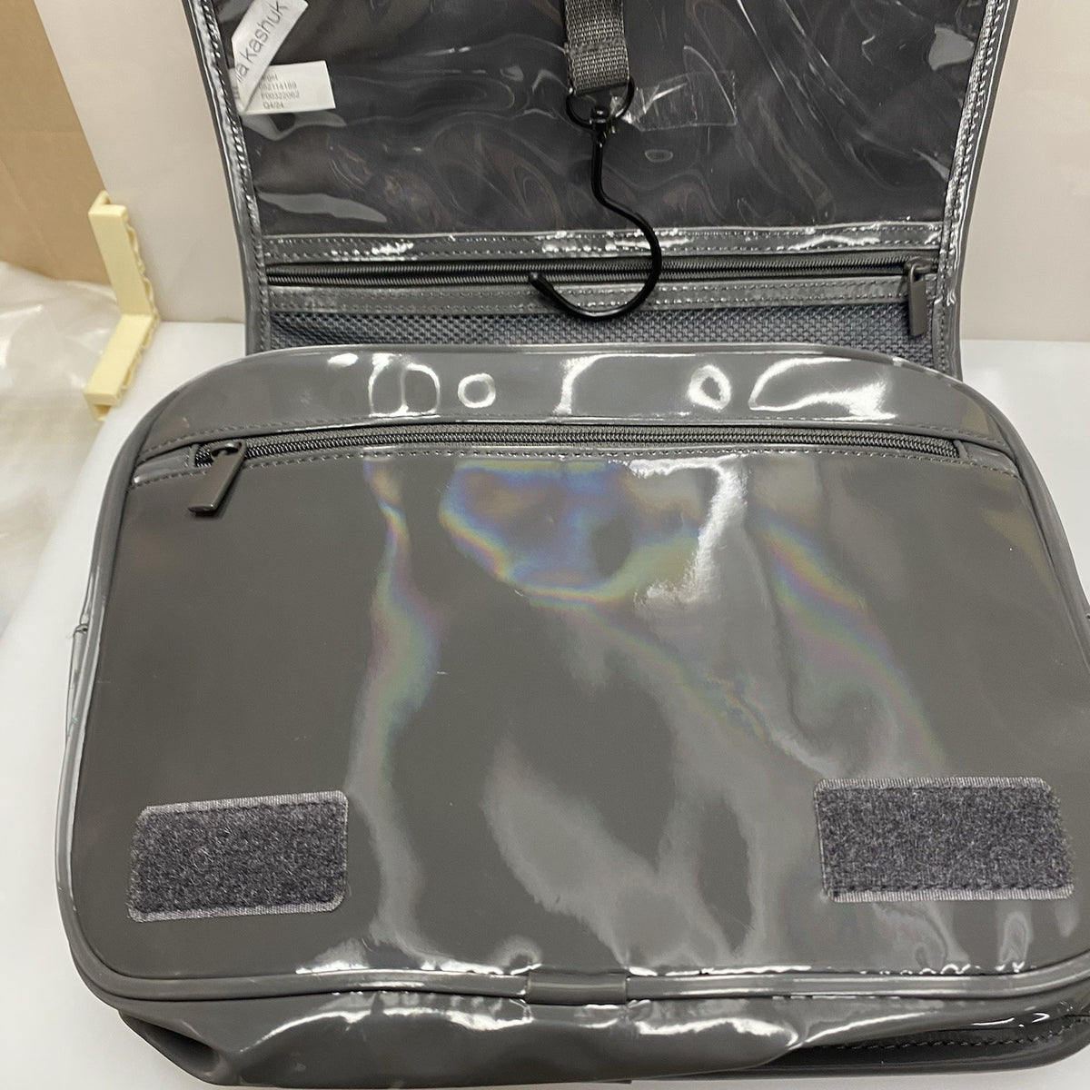 Women Travel Makeup Bag Cosmetic Organizer Gray